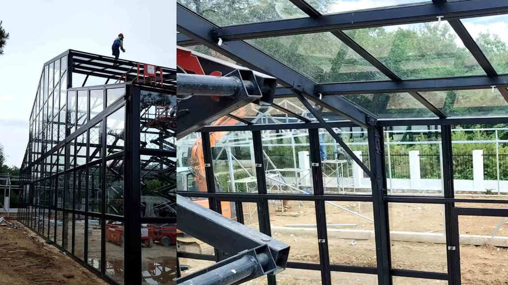 Qinhuangdao Large Wedding Conservatory Near Completion